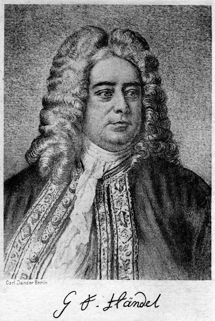 Georg Friedrich Haendel 1685-1759, compositeur britannique d