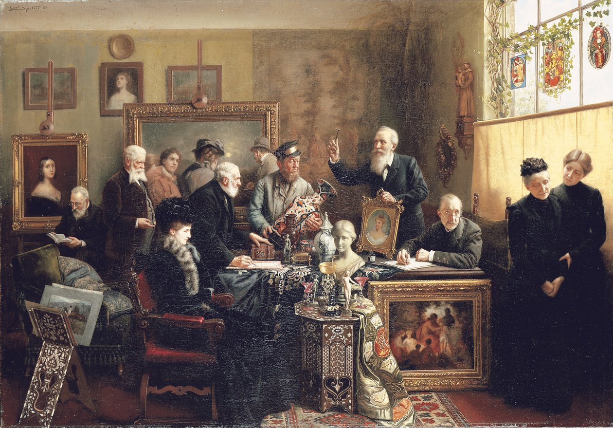 La vente aux enchères de la propriété, 1903 - Carl Johann Spielter