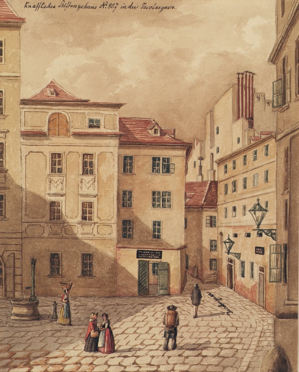 La maison de la fondation Knaffel à Jacobergasse n° 807 à Vienne - Carl L. Wiesböck