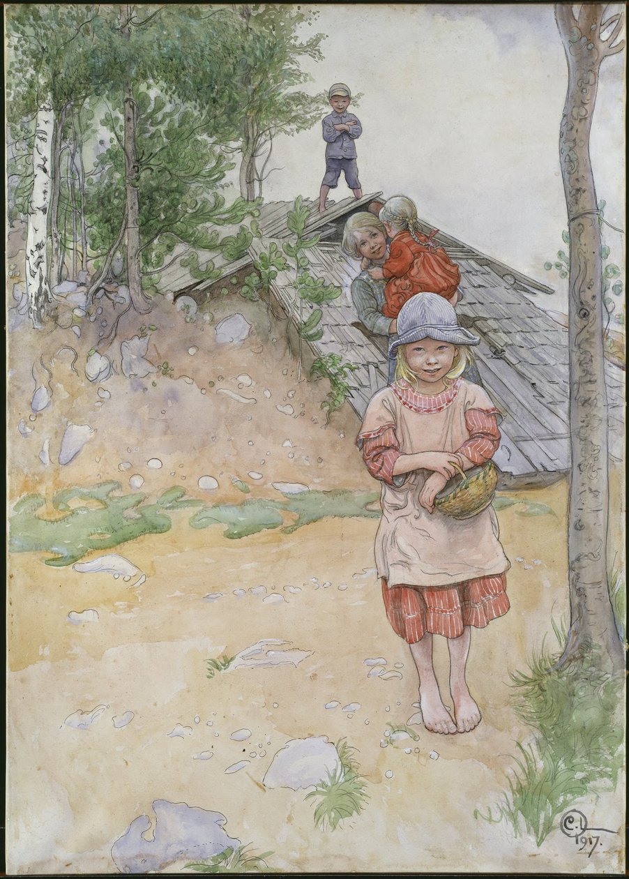 Près de la cave - Carl Larsson