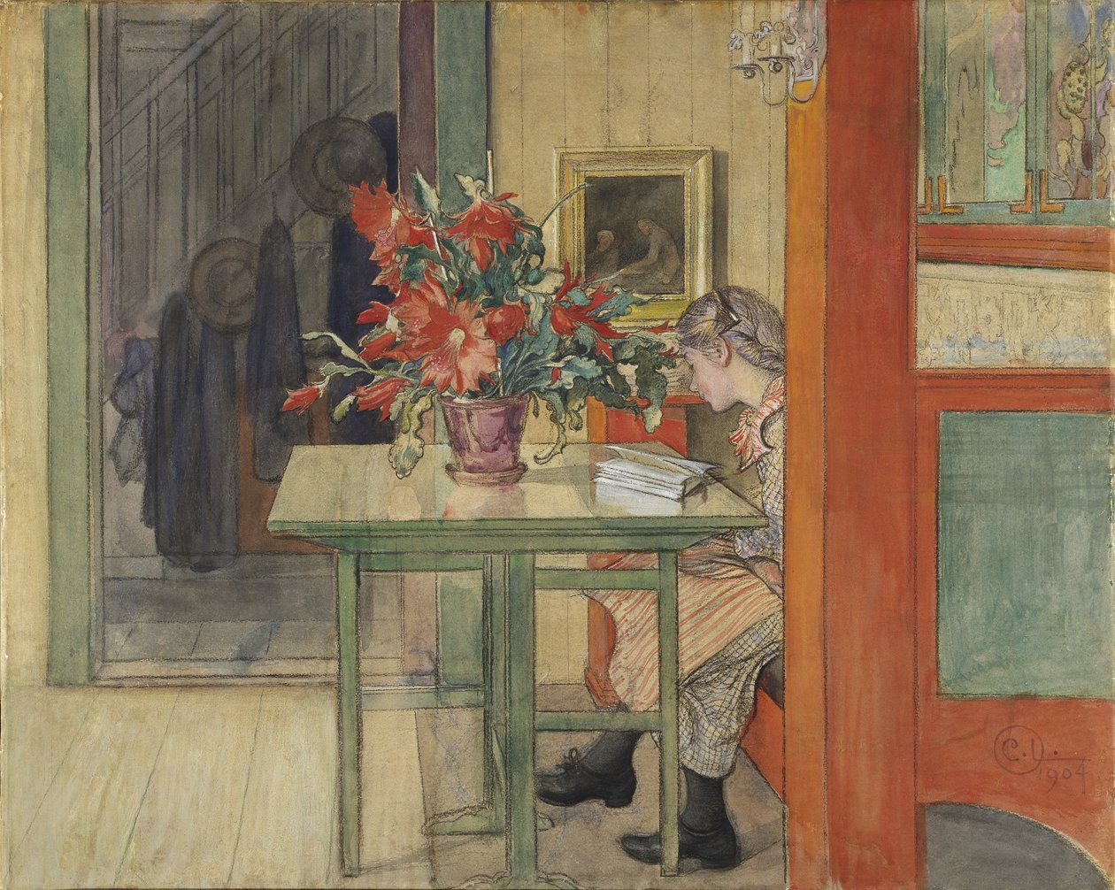 Lisbeth lisant - Carl Larsson