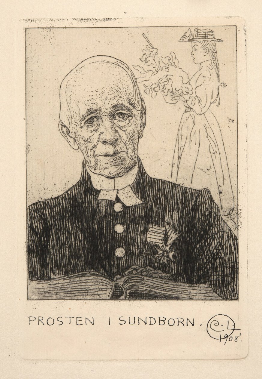 Le pasteur (Petterson) à Sundborn - Carl Larsson