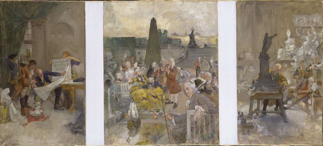 Projet révisé de décoration des murs du hall inférieur du NM - Carl Larsson