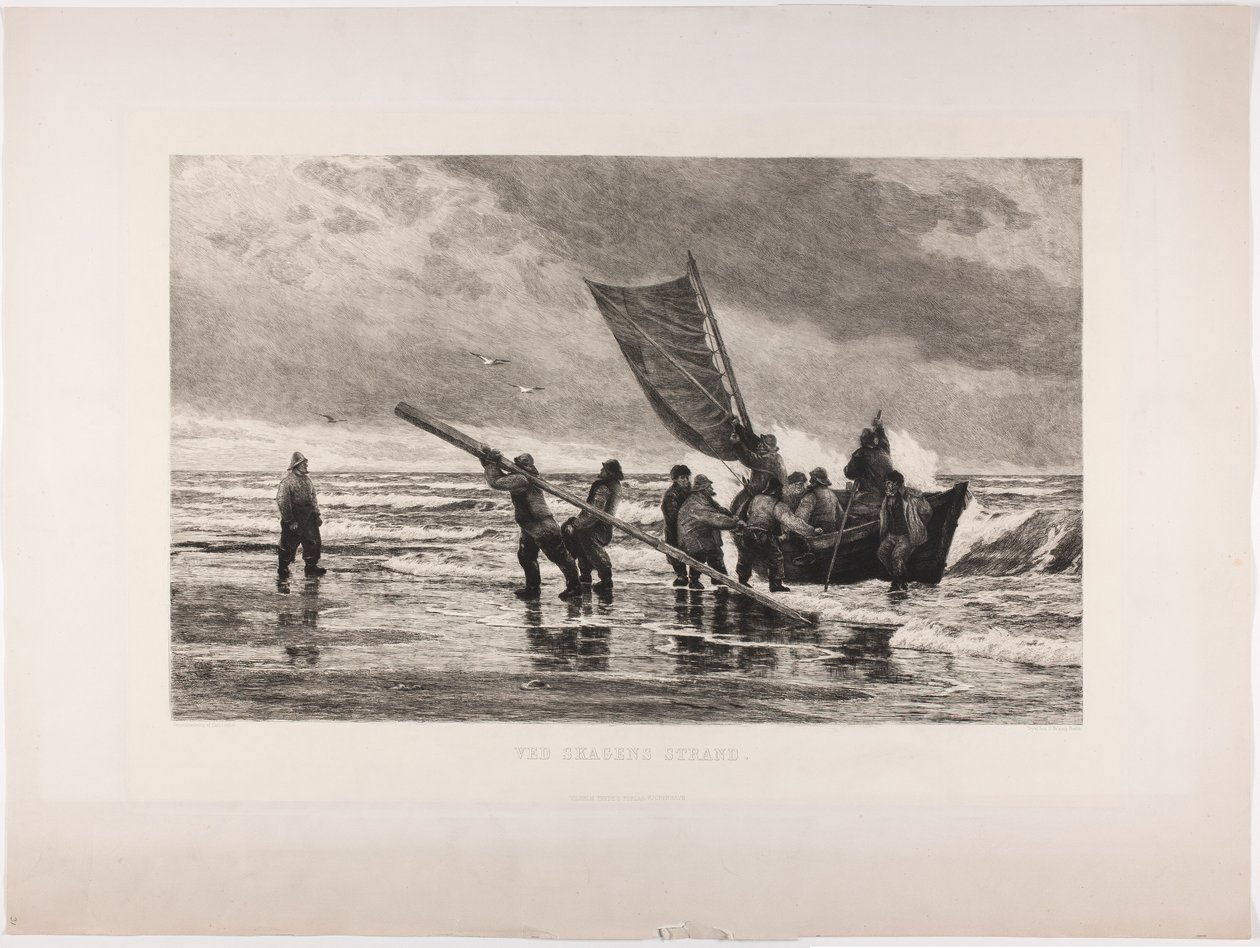 À la plage de Skagen - Carl Locher