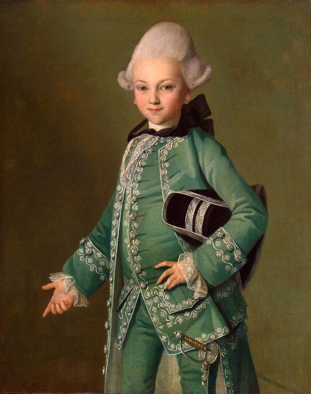 Portrait du comte Alexei Bobrinsky enfant, 1769 - Carl Ludwig Johann Christineck