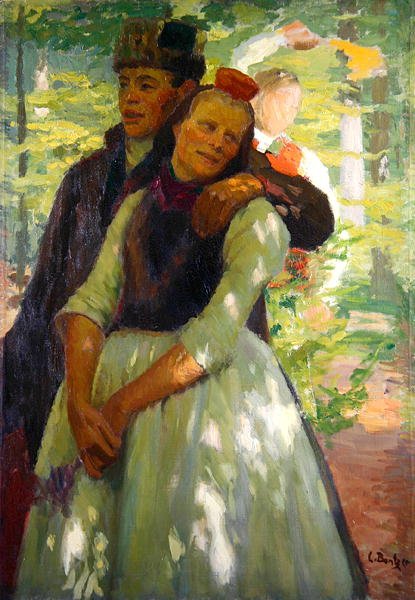 Un couple de Schwalm - Carl Ludwig Noah Bantzer