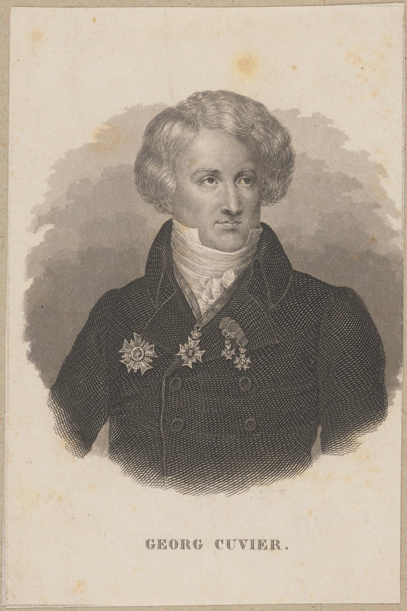 Georges Cuvier (1769 Montbéliard - 1832 Paris) - zoologiste français, fondateur de la paléontologie - Carl Mayer