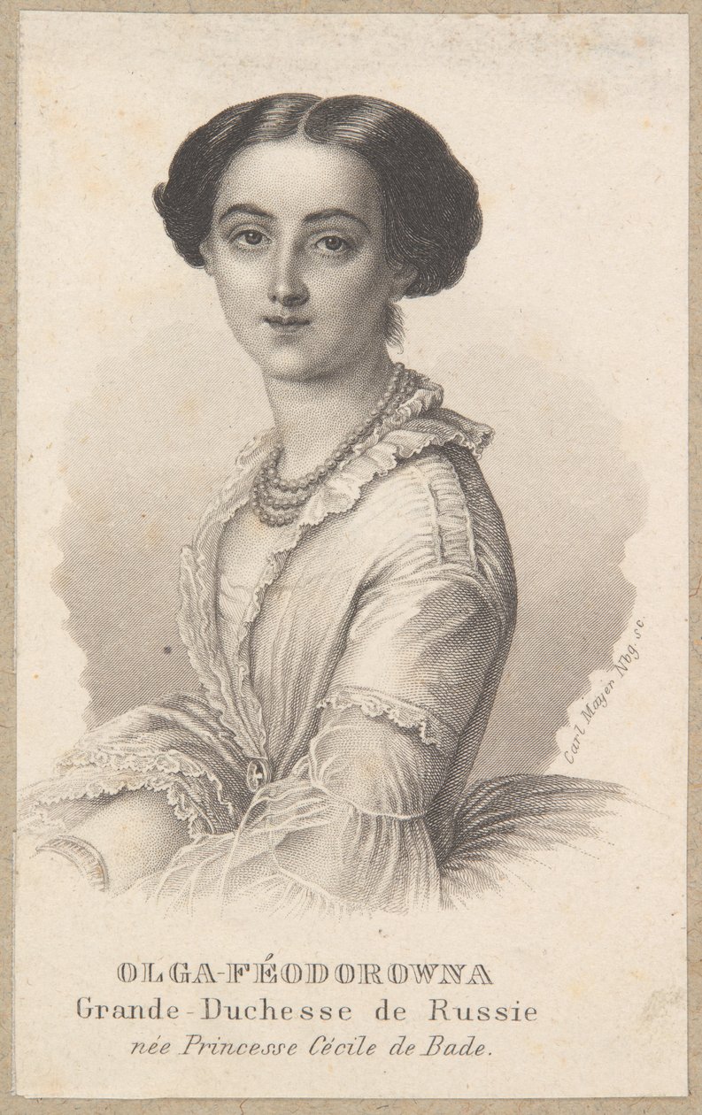 Olga Feodorovna, grande-duchesse de Russie - Carl Mayer