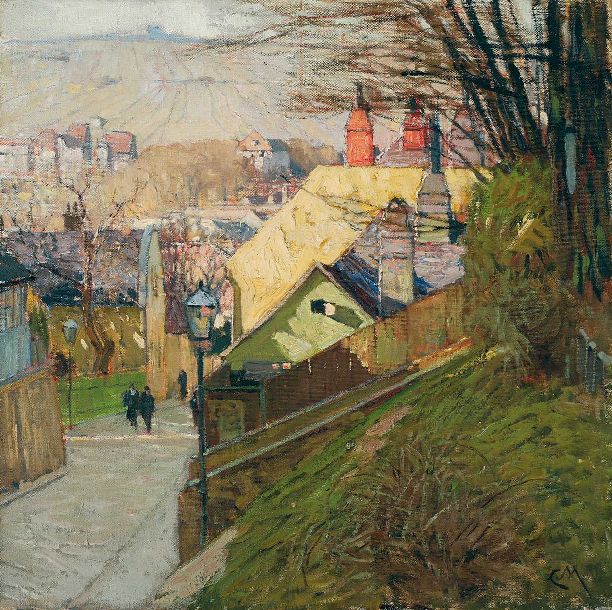 La maison de Thérèse Krones à Döbling à Vienne, c.1912-1914 - Carl Moll