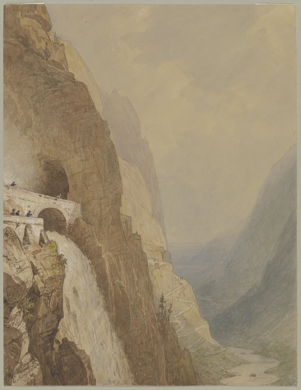Le col du Splügen - Carl Morgenstern