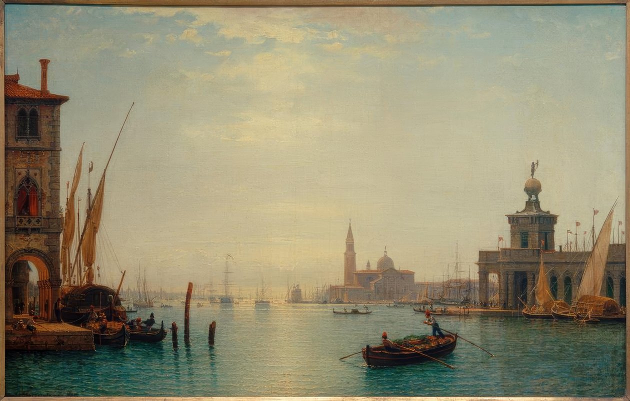 Venise, Grand Canal, vue sur S.Giorgio... / C.Morgenstern - Carl Morgenstern