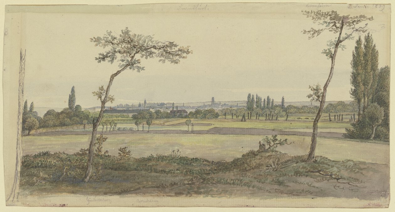 Vue de Francfort-sur-le-Main - Carl Morgenstern