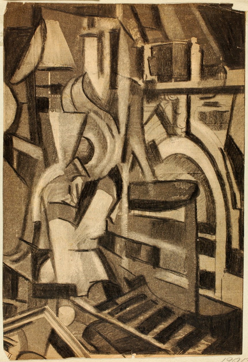 Abstrait - Figure assise - Carl Newman