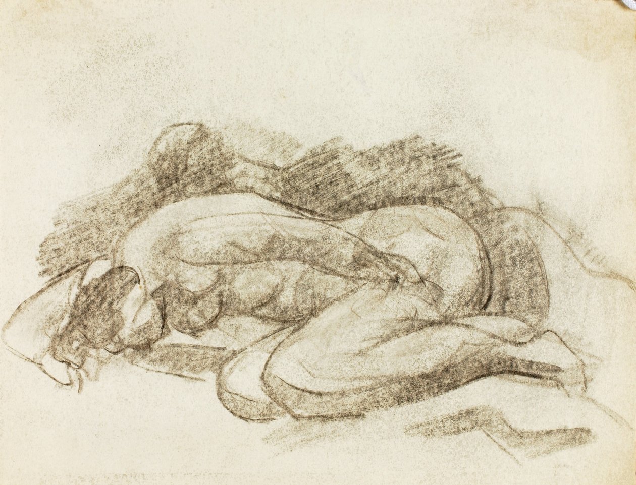 Femme nue allongée - Carl Newman