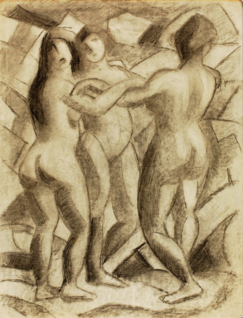 Groupe de trois nus féminins - Carl Newman