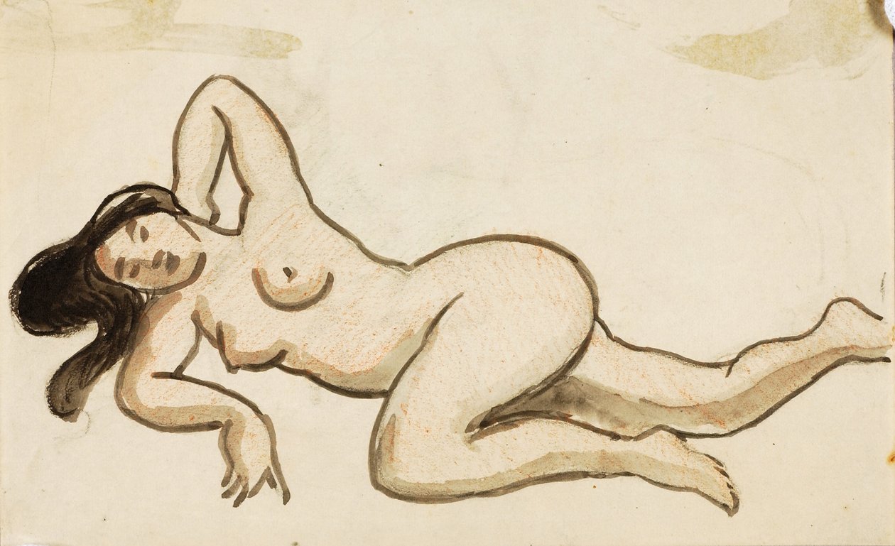 Nu féminin couché - Carl Newman