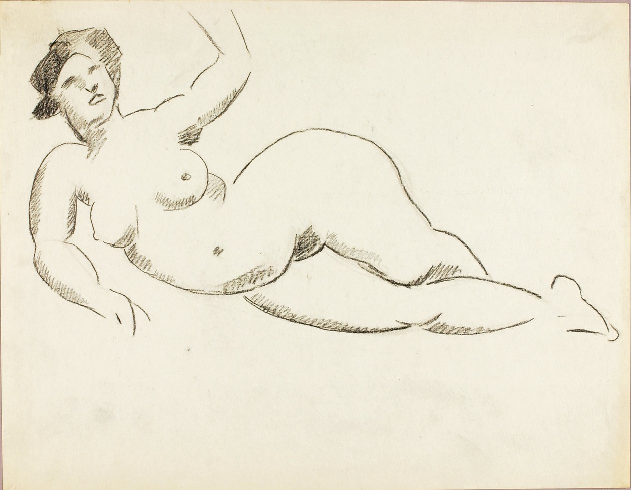 Nu féminin couché - Carl Newman