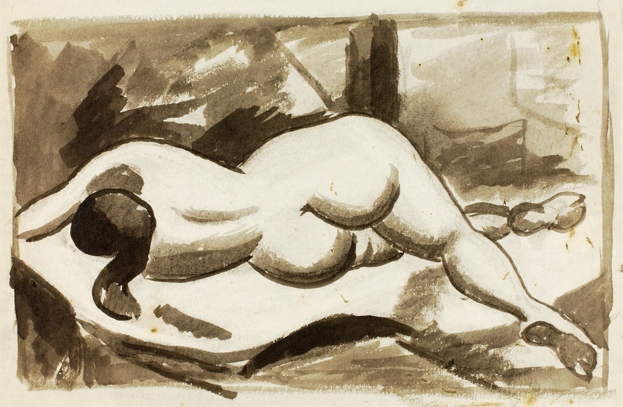 Nu féminin couché - Carl Newman