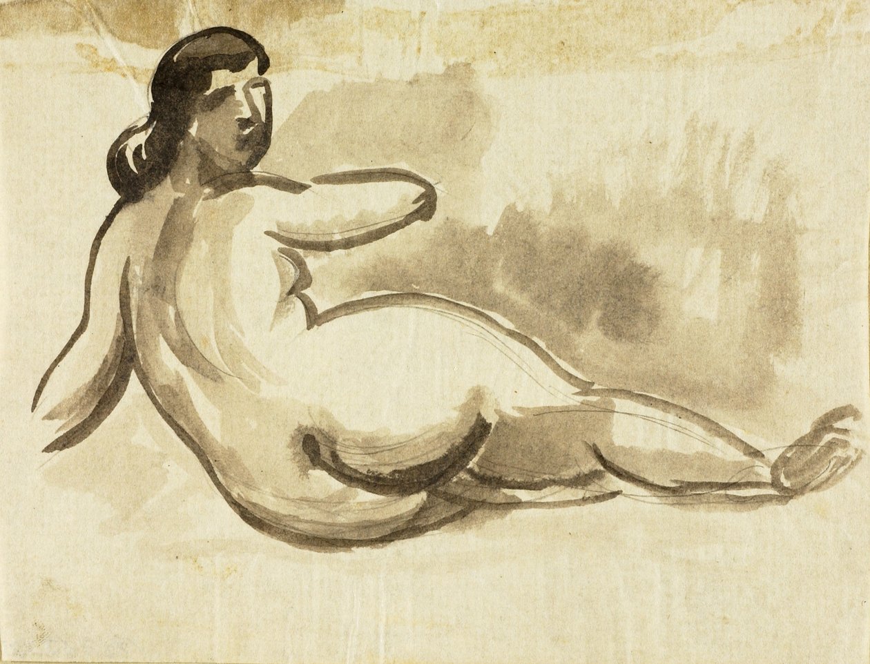 Nu féminin couché - Carl Newman