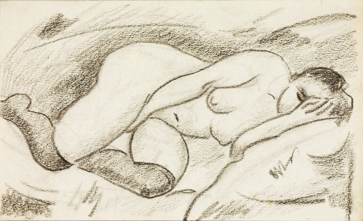 Nu féminin couché - Carl Newman
