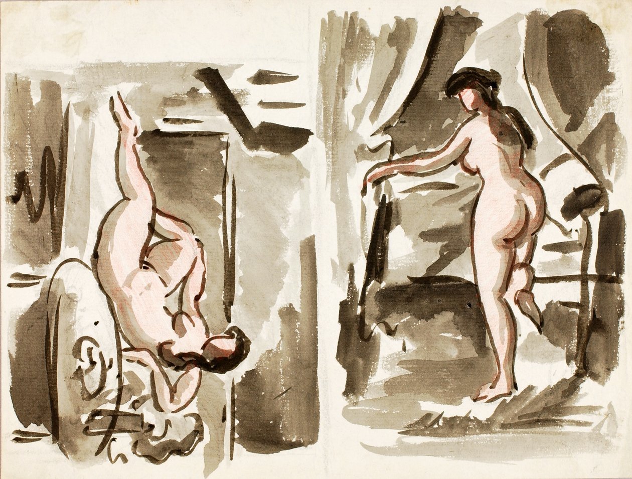 Deux nus féminins - Carl Newman