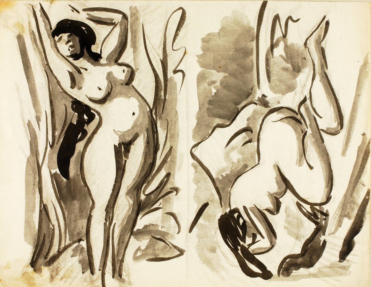 Deux nus féminins, couchés - Carl Newman