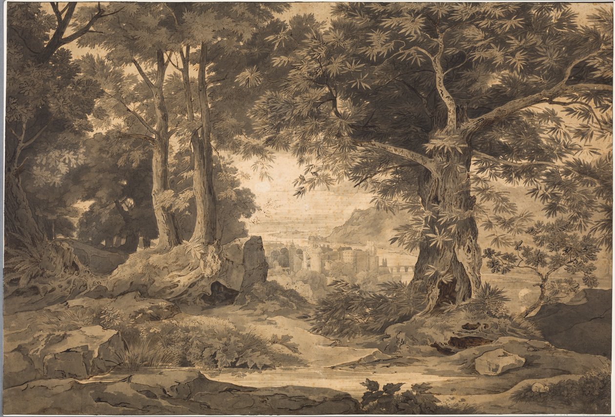Heidelberg, avec ses beaux horizons lointains - Carl Philipp Fohr