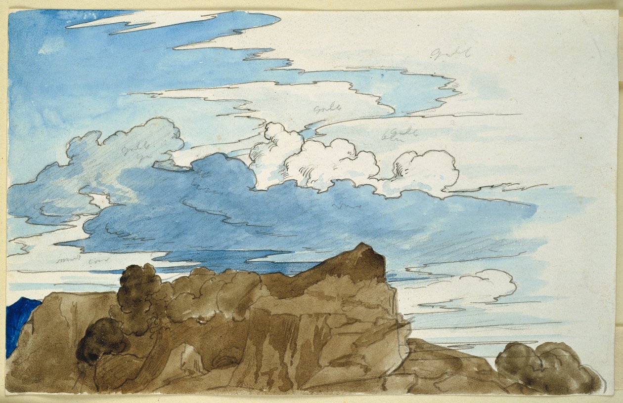 Étude de nuages au-dessus d