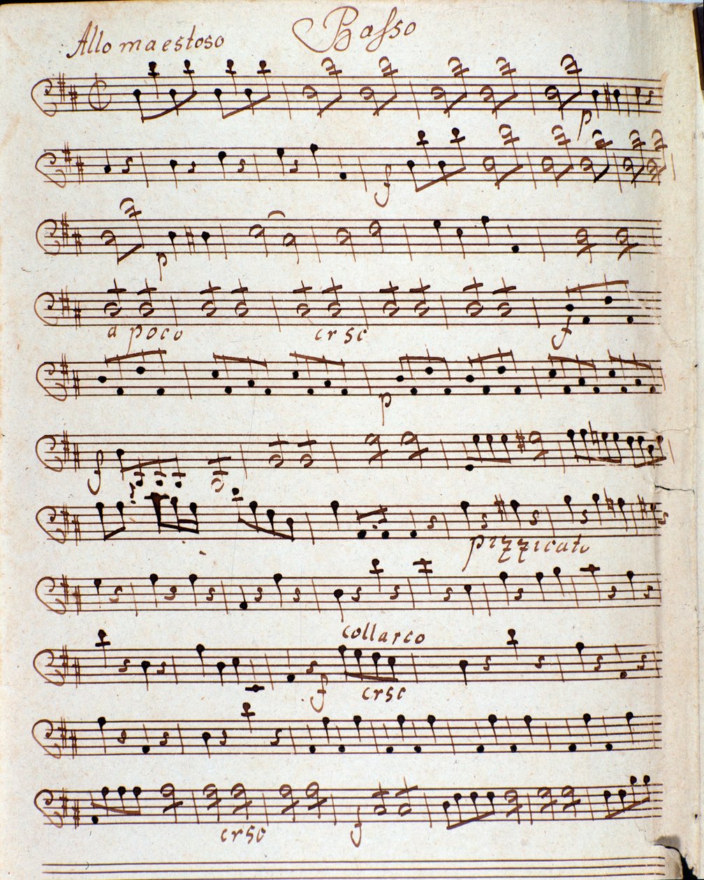 Page de partition musicale du Concerto en ré majeur par Karl Philipp Stamitz - Carl Philipp Stamitz