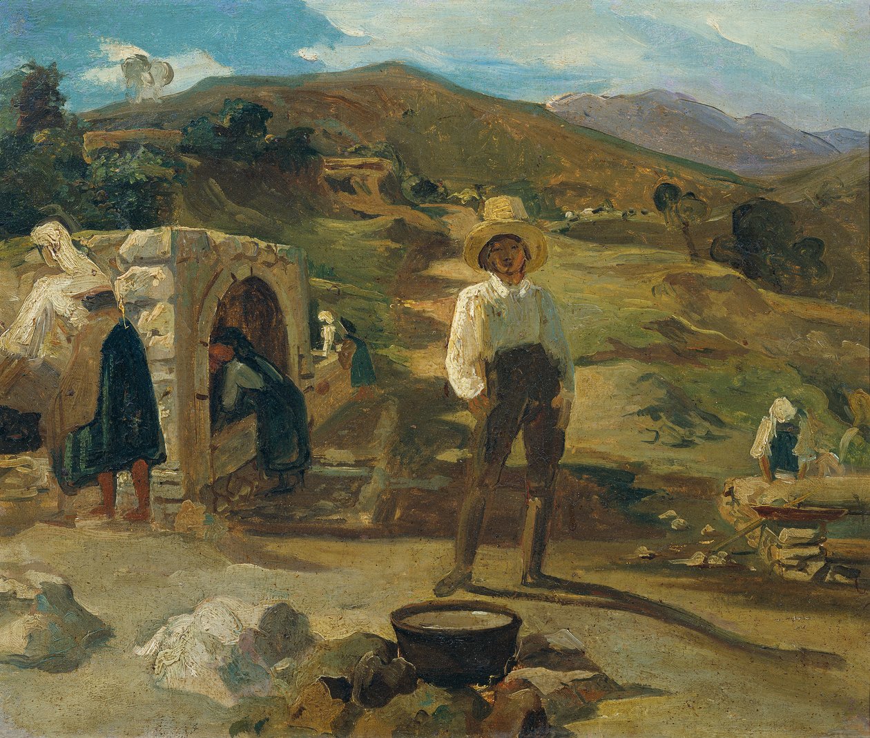 Paysage italien - Carl Rahl