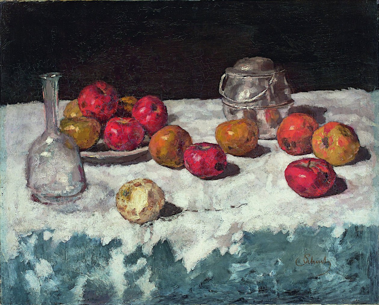 Nature morte avec pommes, 1889 - Carl Schuch