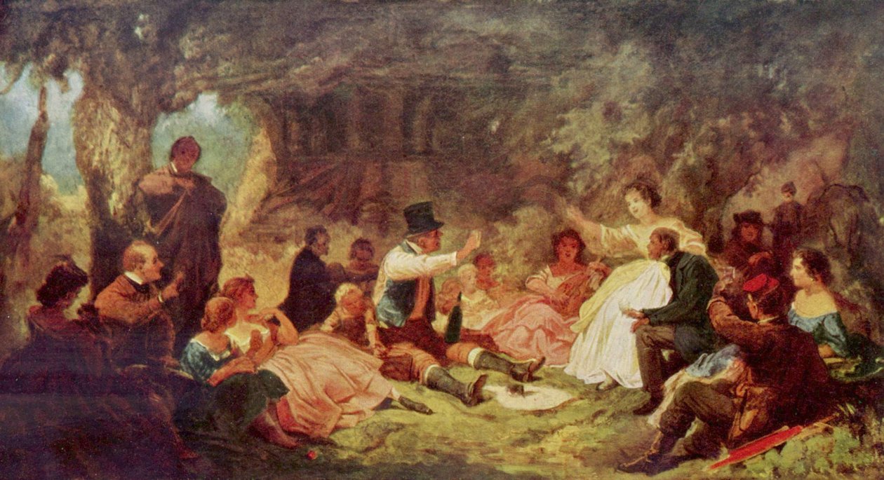 Le pique-nique - Carl Spitzweg
