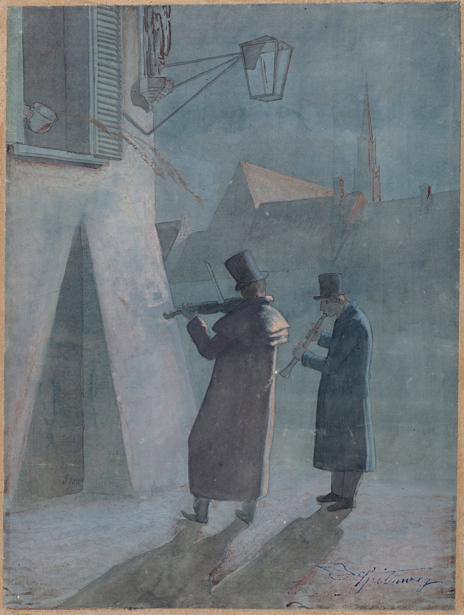 La sérénade interrompue - Carl Spitzweg