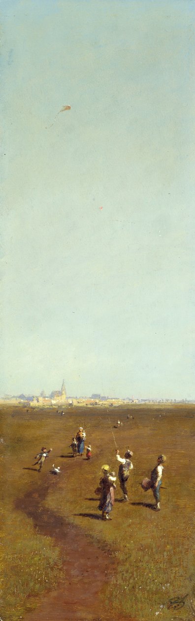Drachensteigen - Carl Spitzweg