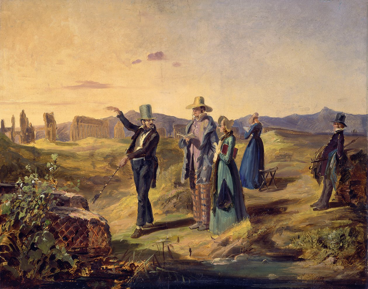 Anglais dans la Campagne romaine - Carl Spitzweg