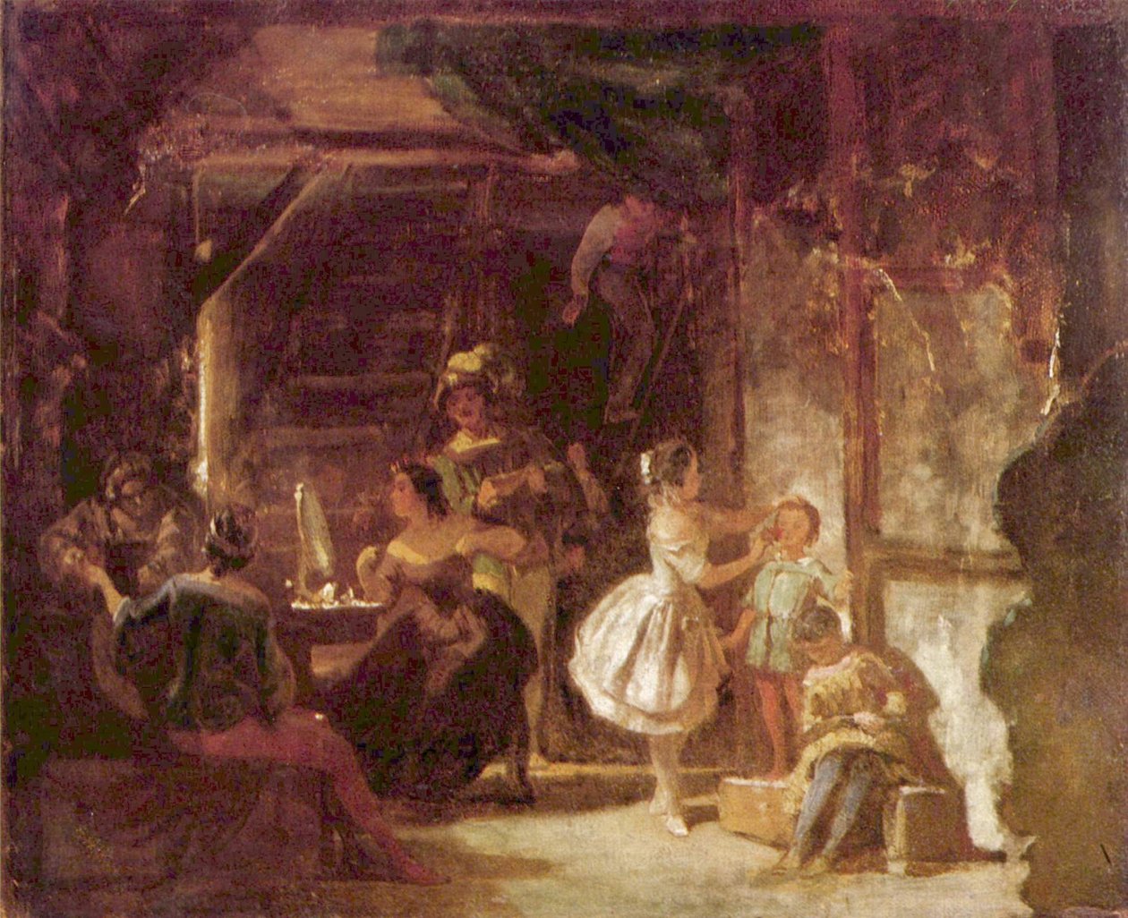 Dans les coulisses - Carl Spitzweg