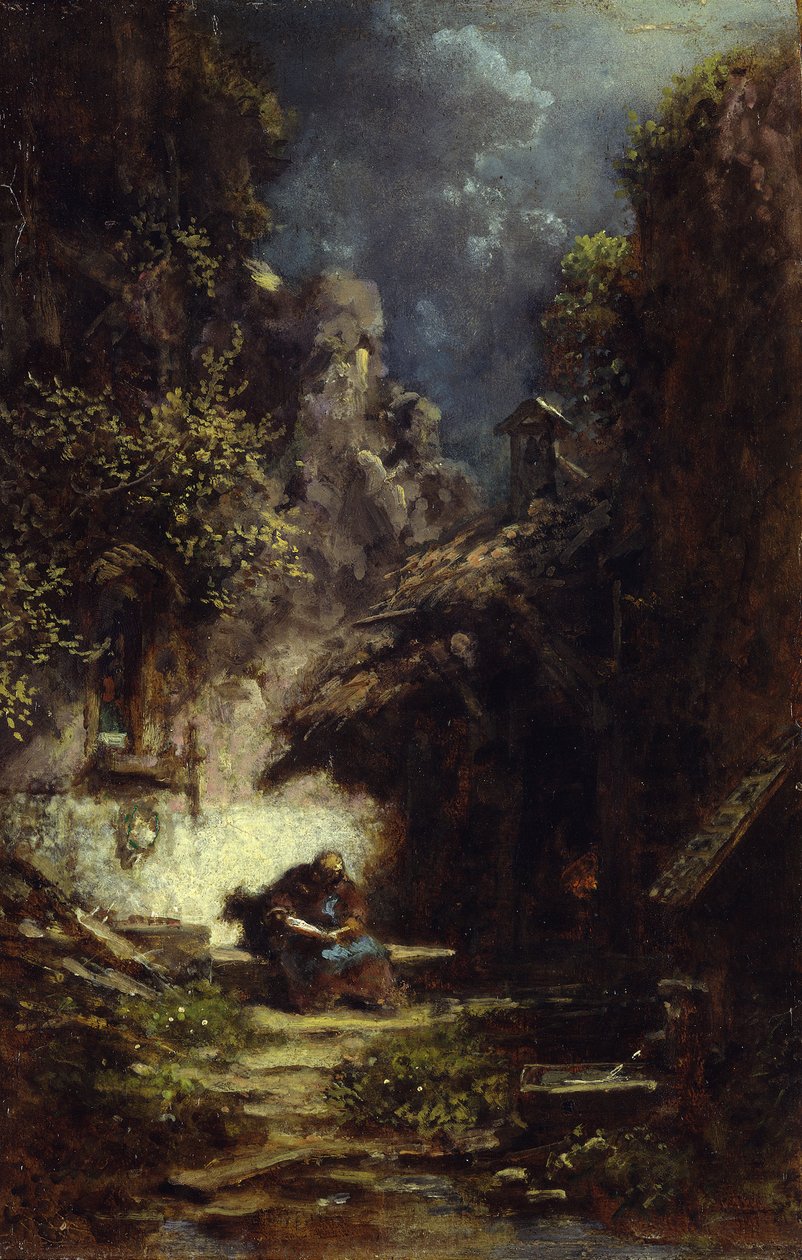 Ermite lisant - Carl Spitzweg