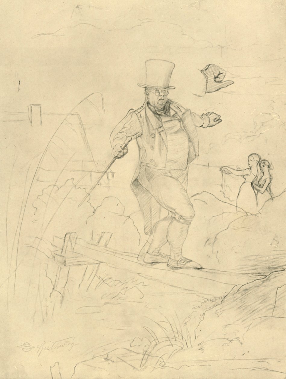 Passage difficile - Carl Spitzweg
