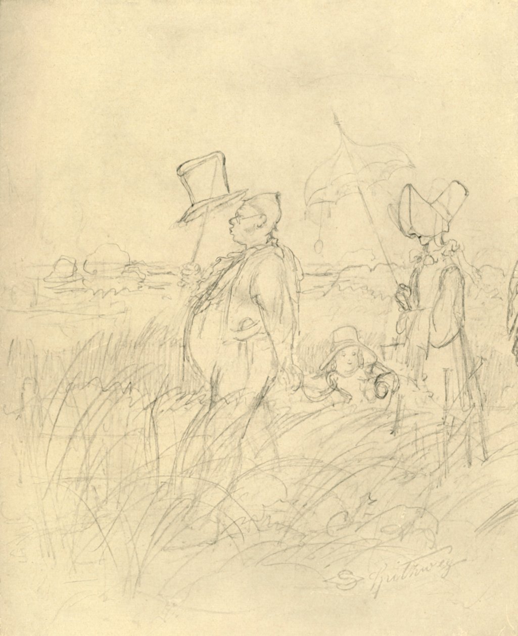 Sonntagsspaziergang, milieu-fin du 19ème siècle, vers 1924 - Carl Spitzweg