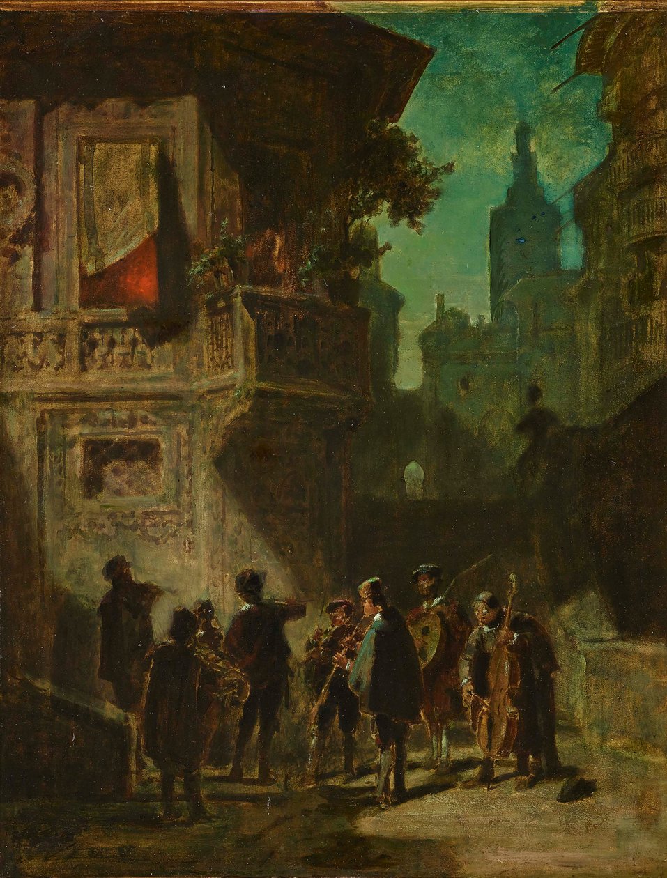 Sérénade espagnole du Barbier de Séville, vers 1856 - Carl Spitzweg