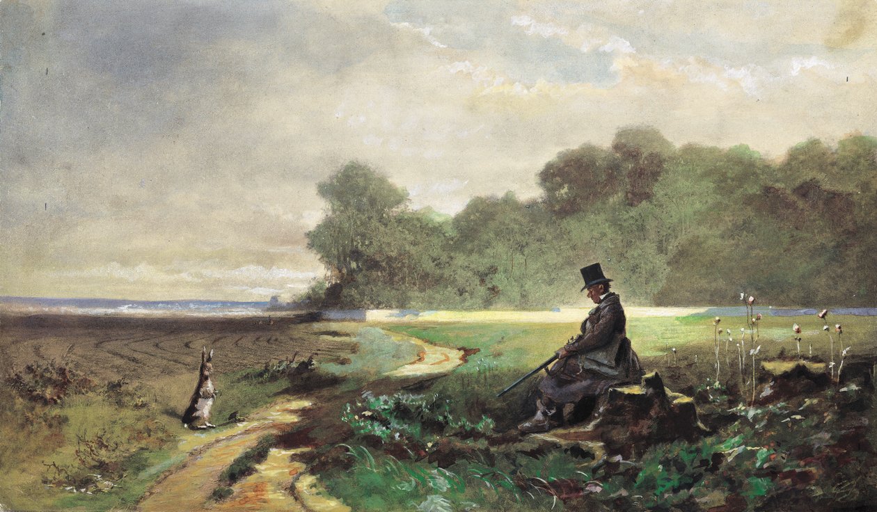 Tableau Mural Carl Spitzweg "Le Lutin" - Toile Sur Cadre Bois, Prêt à Accrocher