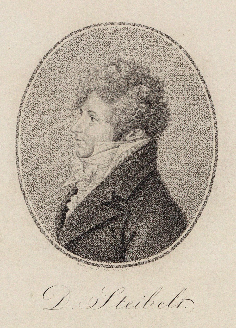 Portrait du pianiste et compositeur Daniel Steibelt - Carl Traugott Riedel