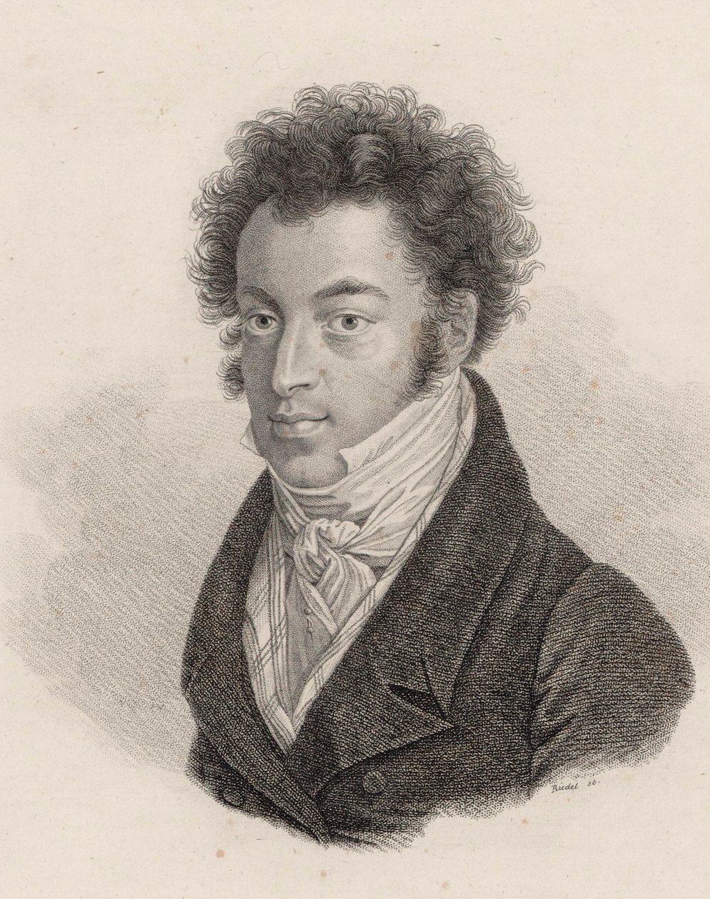 Portrait du pianiste et compositeur Ignaz Moscheles 1794-1870 - Carl Traugott Riedel