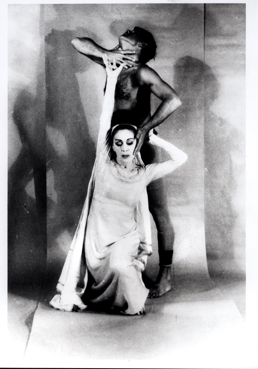 Martha Graham (1894-1991) et Bertram Ross (1920-2003) dans "Visionary Recital", 27 juin 1961 (épreuve gélatino-argentique) - Carl Van Vechten