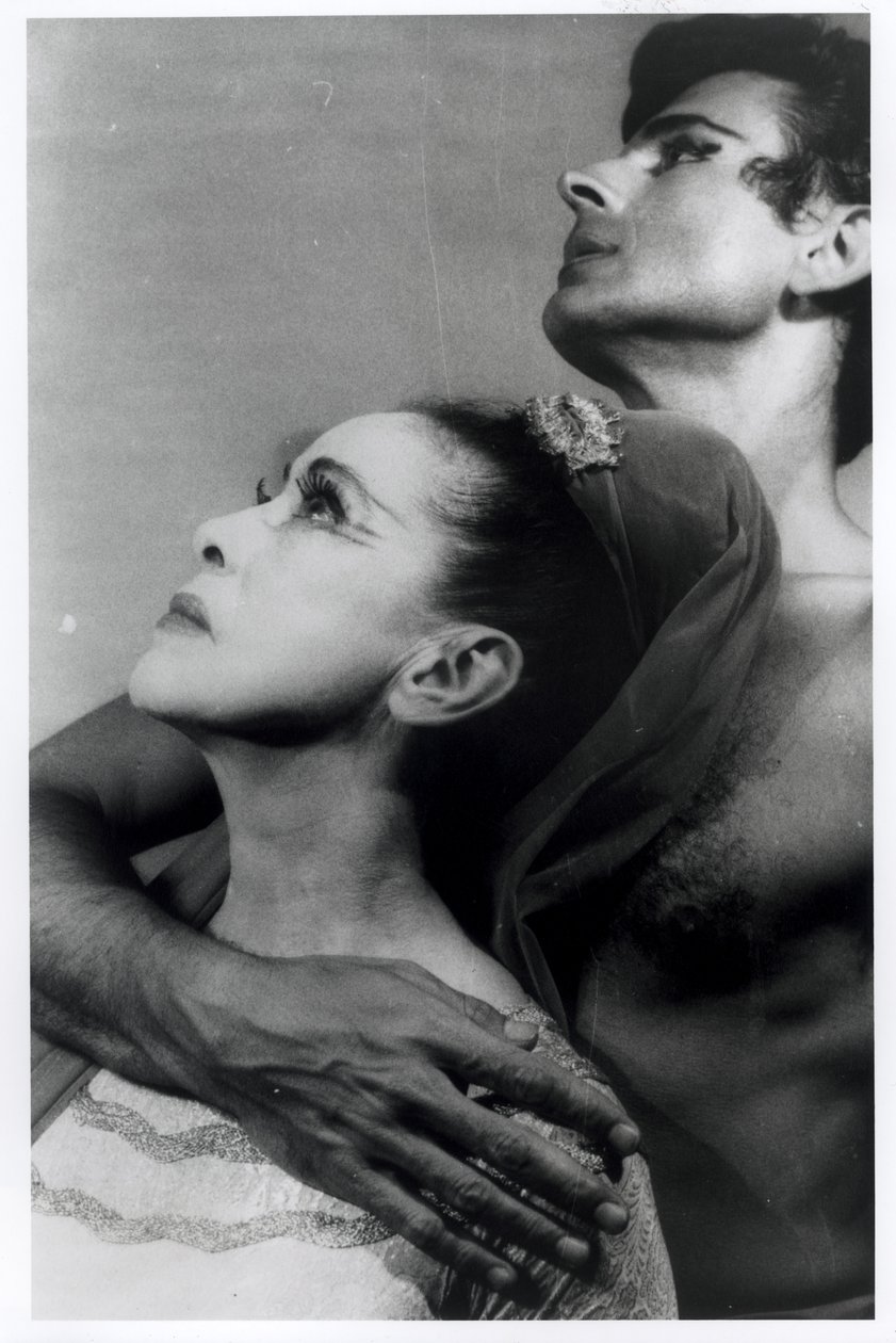 Martha Graham (1894-1991) et Bertram Ross (1920-2003) dans "Visionary Recital", 27 juin 1961 (épreuve gélatino-argentique) - Carl Van Vechten