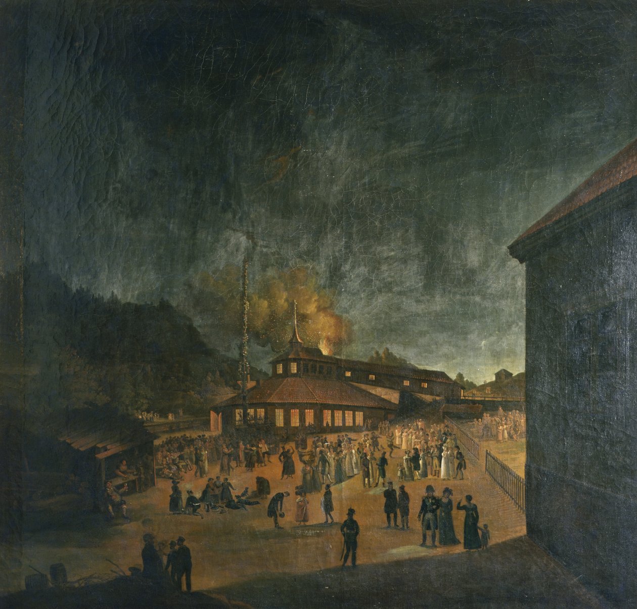 Célébration nationale à Bærum Jernverk (usine de fer) Midsummer - Carl Vogt