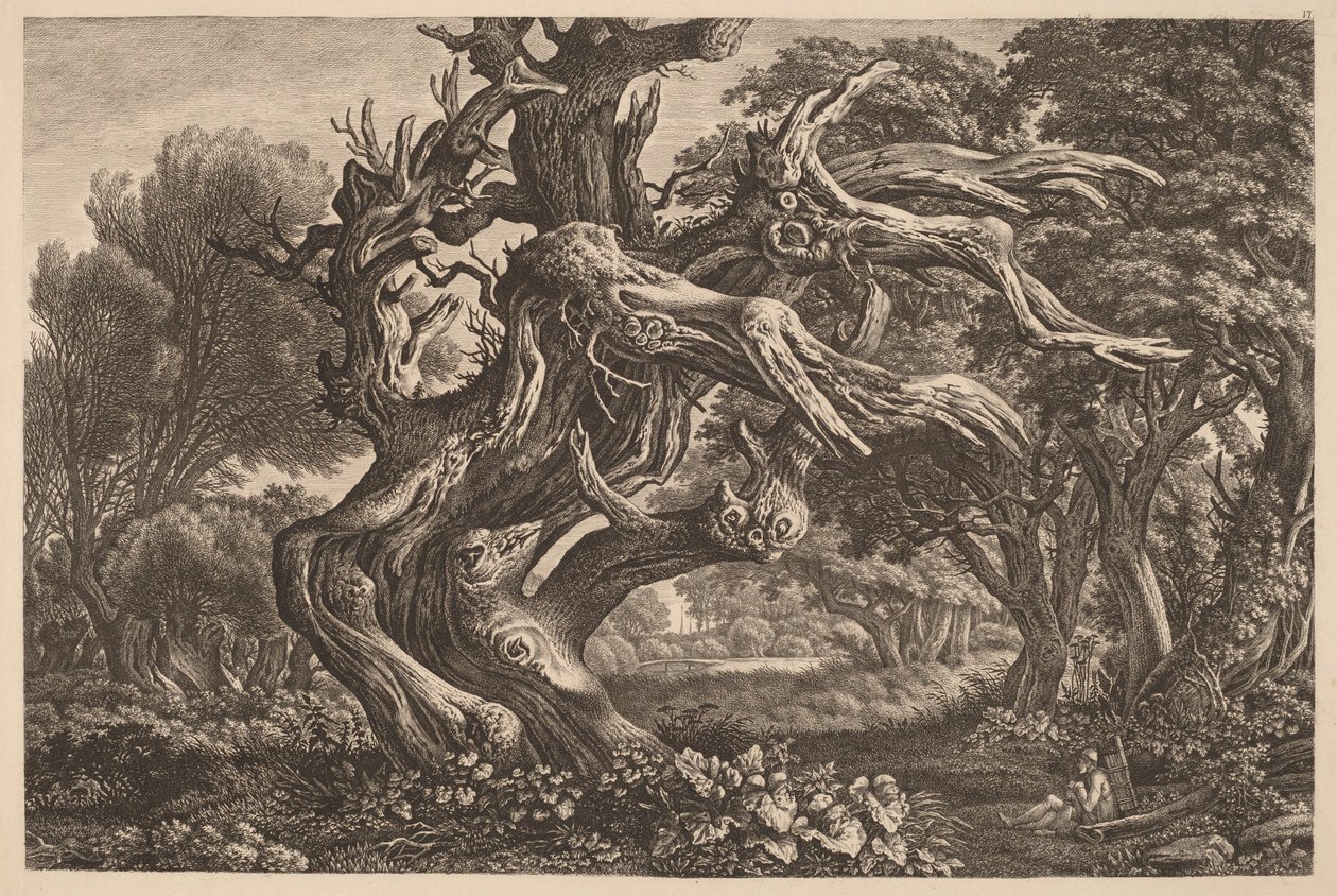 Un chêne mort - Carl Wilhelm Kolbe