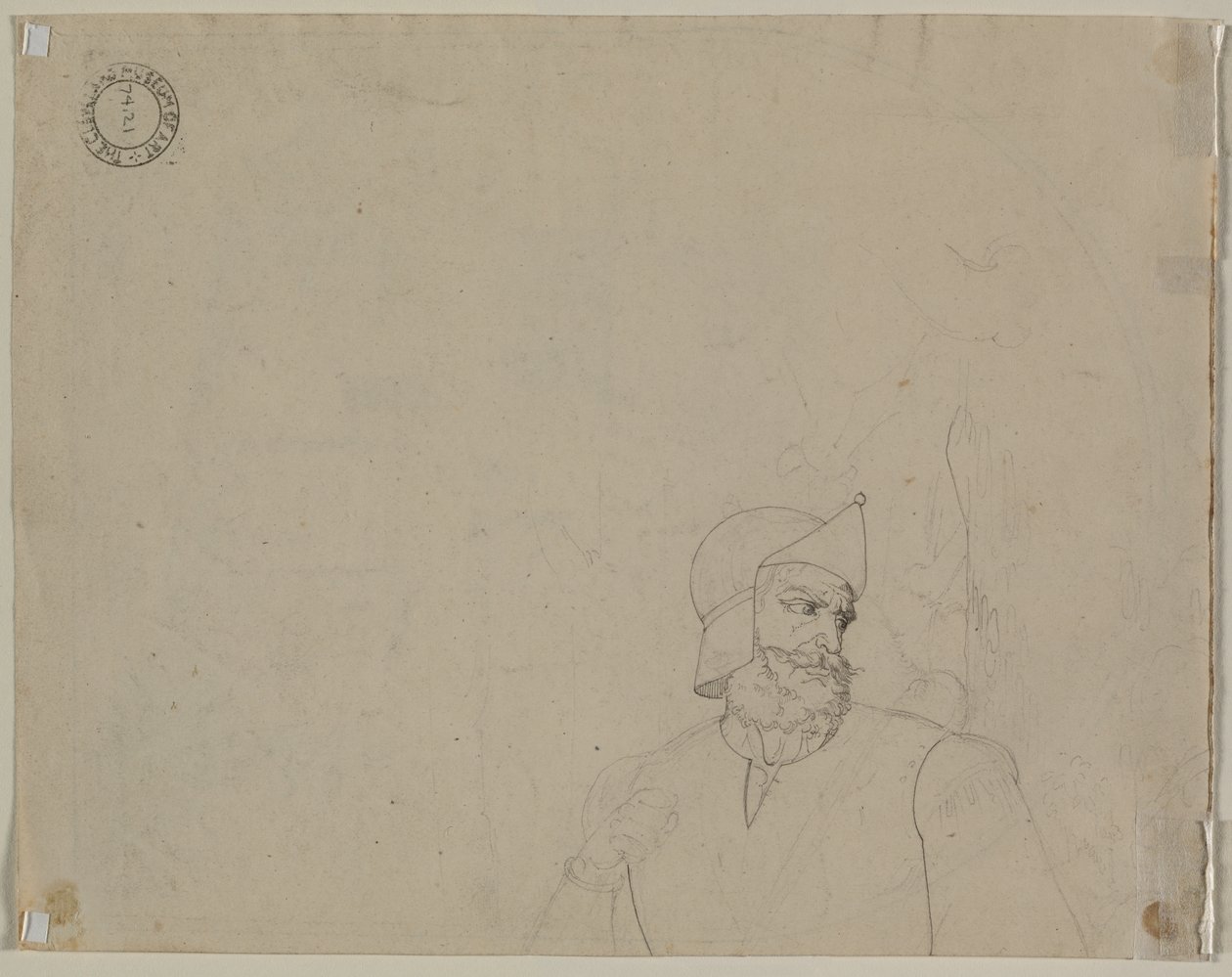Soldat dans un paysage - Carl Wilhelm Tischbein