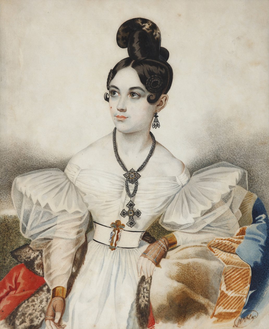 Apollonia Apollinaria Mikhailovna Vielgorskaya 1818-1887, 1830s - Carl von Hampeln