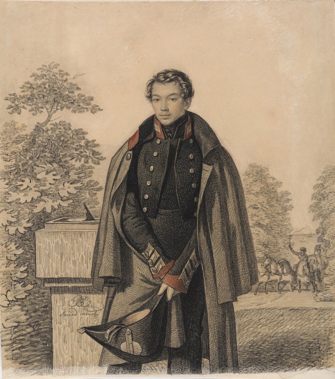 Portrait de A.W. Raevsky, début des années 1820 - Carl von Hampeln